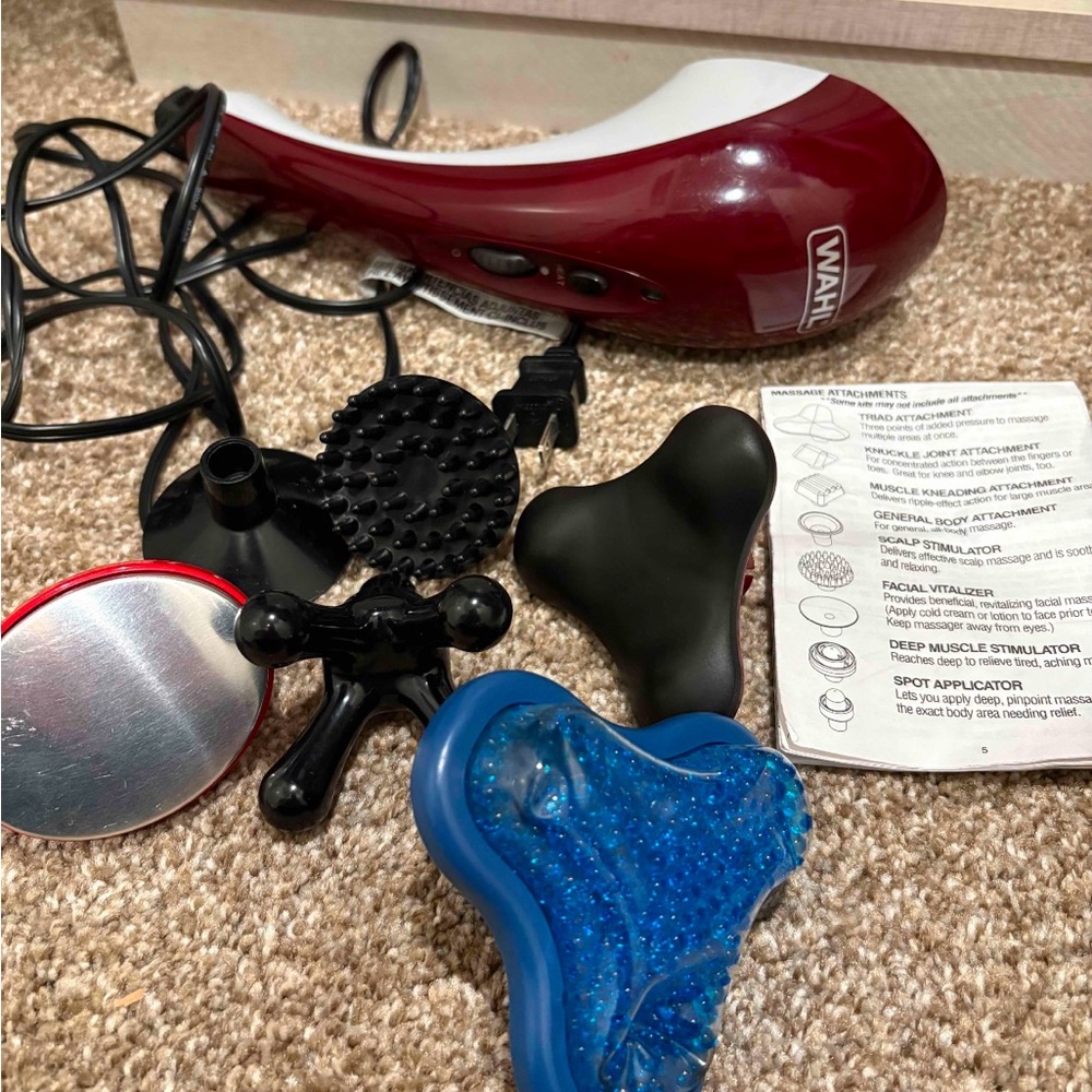 Wahl Red and Black massager